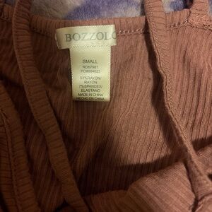 Bozzolo Girls Ribbed Leggings - Dusty Rose Pink